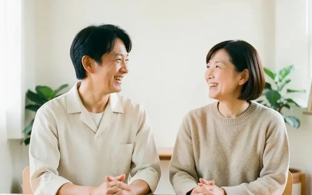 診療室で最後の取り扱いを終えたあと、状態を確認している様子